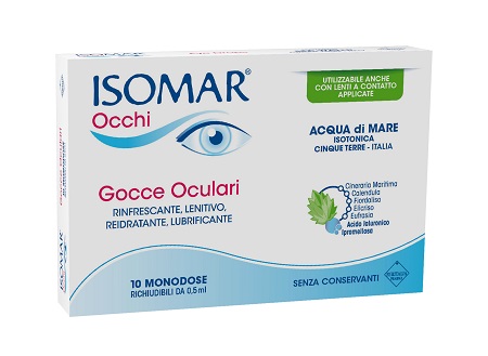 ISOMAR OCCHI GOCCE OCULARI ALL'ACIDO IALURONICO 0,20% 10 FLACONCINI - farmaciaverde.it