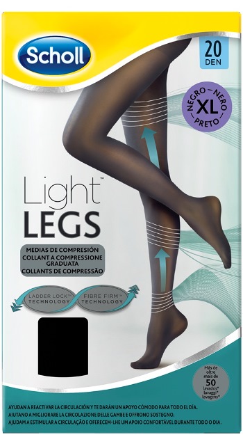 SCHOLL LIGHTLEGS 20 DENARI TAGLIA XL COLORE NERO 1 PAIO - farmaciaverde.it
