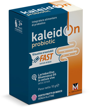 KALEIDON PROBIOTIC FAST FRUTTI DI BOSCO 10 BUSTE OROSOLUBILI - farmaciaverde.it