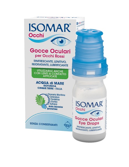 ISOMAR OCCHI GOCCE OCULARI ALL'ACIDO IALURONICO 0,20% 10 ML SENZA CONSERVANTI - farmaciaverde.it