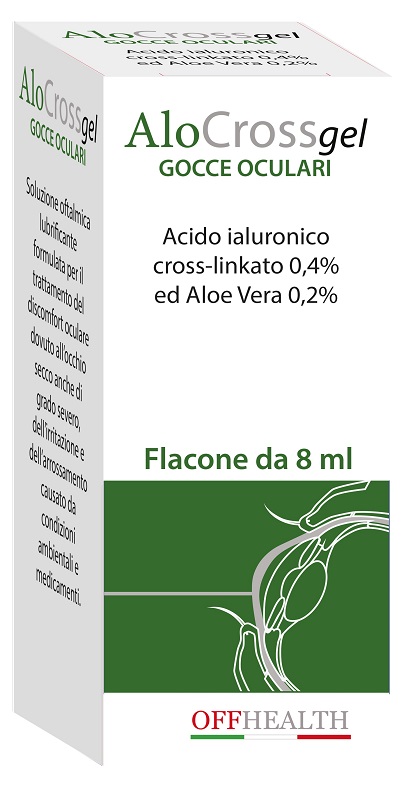 ALOCROSS GOCCE OCULARI ACIDO IALURONICO CROSS-LINKATO 0,2% E ALOE VERA 8 ML - farmaciaverde.it