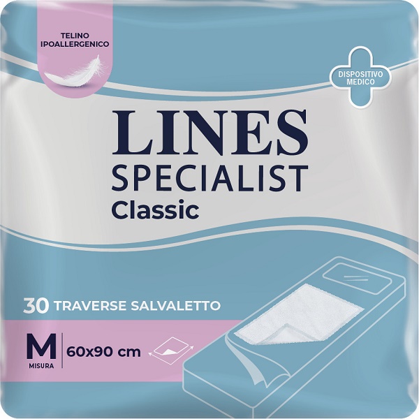 TRAVERSA ASSORBENTE LINES SPECIALIST CLASSIC MISURA 60X90 CM 30 PEZZI - farmaciaverde.it