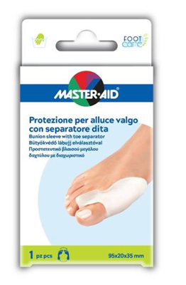 PROTEZIONE MASTER-AID FOOTCARE PER ALLUCE VALGO CON SEPARATORE DITA INTEGRATO 1 PEZZO D9 - farmaciaverde.it