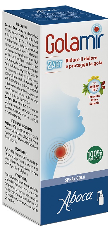 GOLAMIR 2ACT SPRAY 30 ML NO ALCOOL ADULTI E BAMBINI DA UN ANNO DI ETA' - farmaciaverde.it