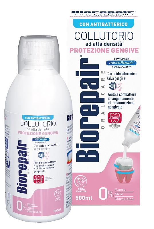 BIOREPAIR ORAL CARE COLLUTORIO ALTA INTENSITA' CON ANTIBATTERICO PROTEZIONE GENGIVE 500 ML - farmaciaverde.it