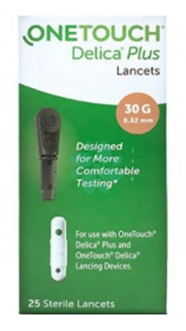 LANCETTE PUNGIDITO ONETOUCH DELICA PLUS 25 PEZZI - farmaciaverde.it
