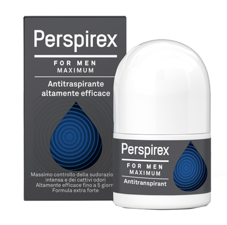 PERSPIREX FOR MEN MAXIMUM ANTITRASPIRANTE ROLL ON 20 ML - farmaciaverde.it