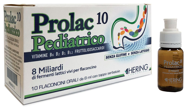 PROLAC10 PEDIATRICO FERMENTI LATTICI 10 FLACONCINI 8 ML - farmaciaverde.it
