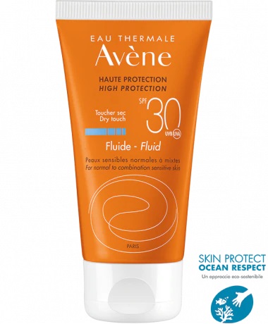 AVENE EAU THERMALE FLUIDO SPF 30 PROTEZIONE SOLARE ALTA 50 ML - farmaciaverde.it