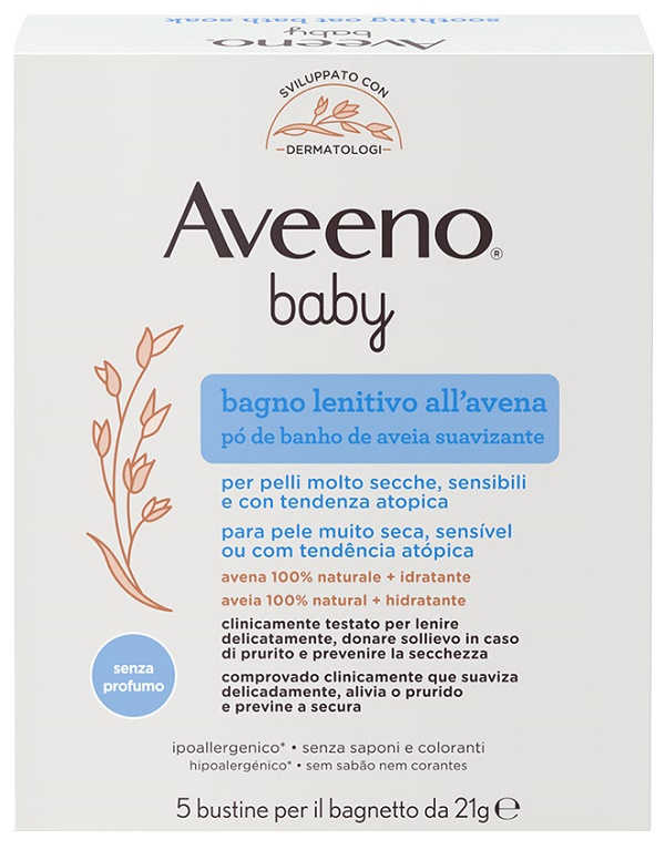 AVEENO BABY COLLOIDAL POLVERE BAGNO 5 X 21 G - farmaciaverde.it