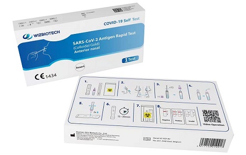 TEST ANTIGENICO RAPIDO COVID-19 AUTODIAGNOSTICO DETERMINAZIONE QUALITATIVA ANTIGENI SARS-COV-2 IN TAMPONI NASALI MEDIANTE IMMUNOCROMATOGRAFIA - farmaciaverde.it