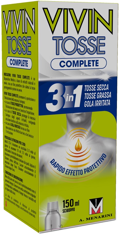 VIVIN TOSSE COMPLETE SCIROPPO PER TOSSE 150 ML - farmaciaverde.it