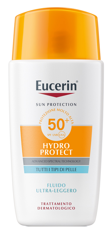 EUCERIN SUN FACE HYDRO PROTECT FLUIDO ULTRA LEGGERO SPF50+ 50 ML - farmaciaverde.it