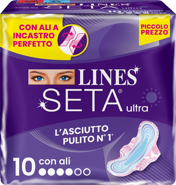LINES SETA ULTRA ASSORBENTI ALI DWCT 10 PEZZI - farmaciaverde.it