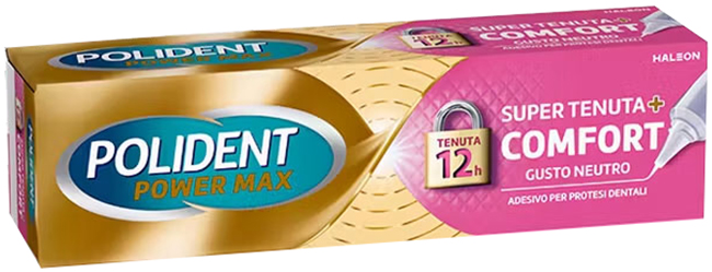 CREMA ADESIVA PROTESI DENTALI POLIDENT POWER MAX SUPER TENUTA+COMFORT 70 G - farmaciaverde.it