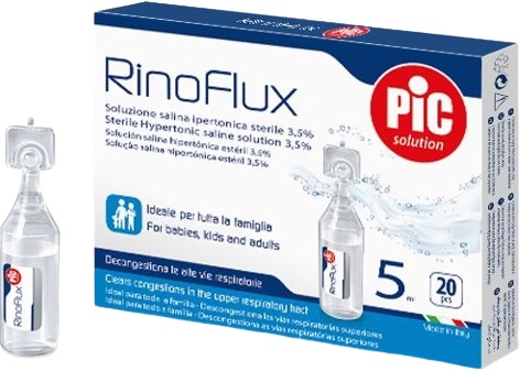 RINOFLUX SOLUZIONE IPERTONICA NASALE PIC 20 FIALE 5 ML - farmaciaverde.it