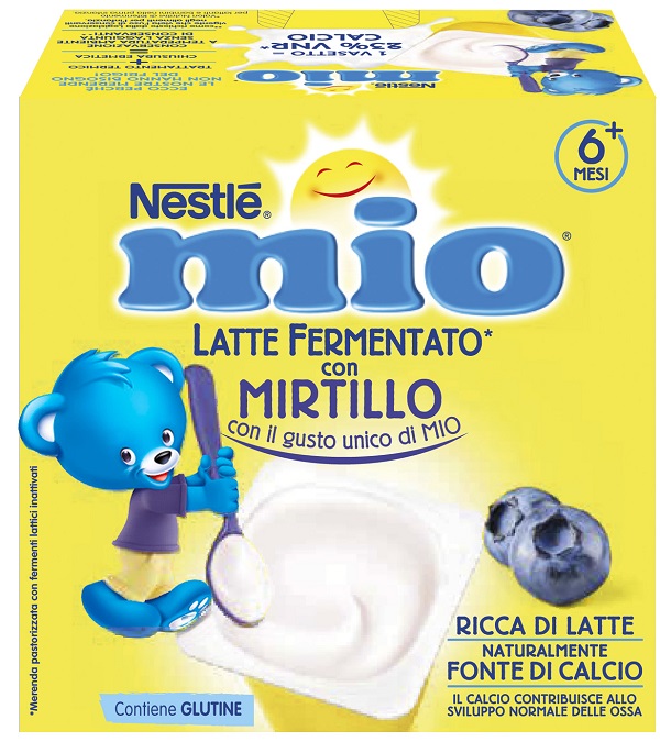 MIO MERENDA LATTE FERMENTATO MIRTILLO 4 PEZZI DA 100 G - farmaciaverde.it