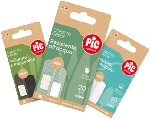 CEROTTO PIC GREEN COTONE BIO MEDIO 20 PEZZI - farmaciaverde.it