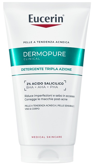 EUCERIN DERMOPURIFYER GEL DETERGENTE TRIPLA AZIONE 150 ML - farmaciaverde.it