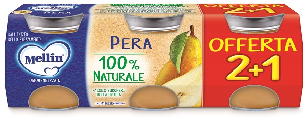 MELLIN OMOGENEIZZATO PERA 3 PEZZI DA 100 G - farmaciaverde.it