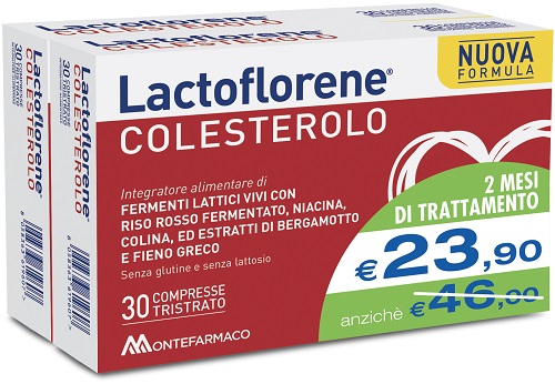 LACTOFLORENE COLESTEROLO BIPACK 30 CAPSULE + 30 CAPSULE - farmaciaverde.it