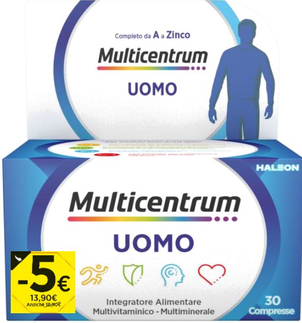 MULTICENTRUM U 30 COMPRESSE PROMO 2026 - farmaciaverde.it