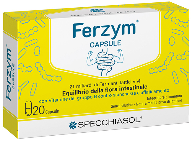 FERZYM CAPSULE 20 CAPSULE SENZA GLUTINE NATURALMENTE PRIVO DI LATTOSIO - farmaciaverde.it
